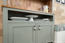 Free woodworking plans and projects information for building furniture corner cabinets and corner shelving units. Dining Room Hutch Build Plans Houseful Of Handmade