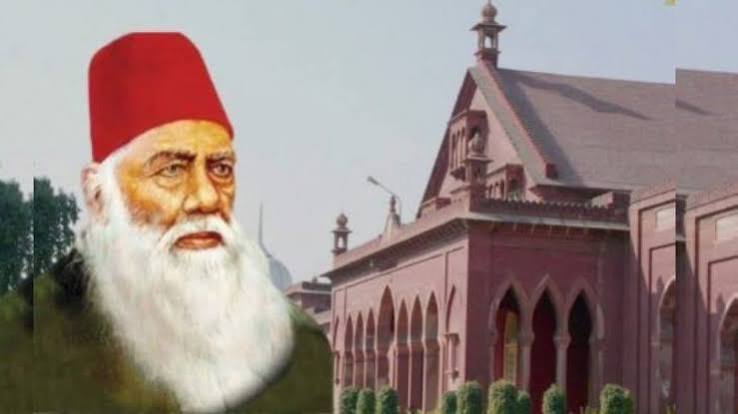Sir Syed Ahmad Khan at the inauguration of AMU