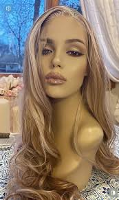 Lula Wig Pink Brown Tones Wig Lace Frontal Wig Hand Tied Drag Wig Anime  Showgirl Burlesque