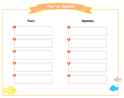 Fact Opinion Graphic Organizer Free Fact Opinion Graphic