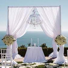 Step 1 to diy tent canopy: 4 Post 10ft X 10ft Diy Adjustable Wedding Backdrop Stand Outdoor Canopy Tent Chuppah Modern Mandap Metal Wedding Photo Exhibition Booth With Weighted Stee In 2021 Wedding Chuppah Wedding Beach Ceremony Chuppah