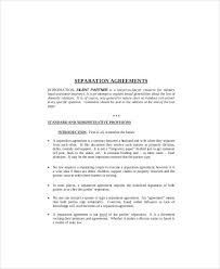 You should ensure that you can protect your and your children's financial future when going through divorce, separation, or child custody. Free 7 Sample Separation Agreement Forms In Ms Word Pdf
