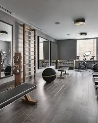 Use living spaces' free 3d room planner to design your home. Home Gym Modern Exercise Room Black Walnut Gym Room At Home Home Gym Decor Small Home Gyms