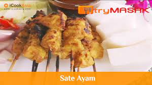 Resepi Sate Ayam Try Masak Icookasia Youtube Makanan Resep Ayam