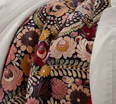 Pottery barn's expertly crafted collections offer a widerange of stylish indoor and outdoor furniture, accessories, decor and more, for every room in your home. Helena Embroidered Floral Percale Patterned Duvet Cover Sham Pottery Barn