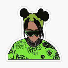 Billie billie eilish 4 sticker. Pin On Stickers Billie Eilish