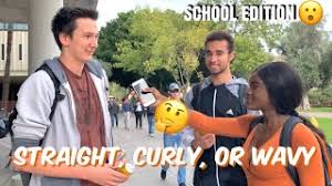 Which do you guys prefer curly or straight hair girls? Do Guys Prefer Straight Curly Or Wavy Hair Public Interview Youtube