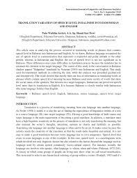 Maaf kami tidak bisa bercerita lebih lanjut, silahkan download dan resapi lagunya. Pdf Translation Variation Of Speech Level In Balinese Into Indonesian And English