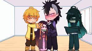 Nezuko in the room with Zenitsu Muichiro and Genya😨(omg) [SHIPS?: ZenNezu,  MuiNezu, GenNezu] - YouTube