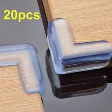 20pcs Safety Products Table Corner Edge Protection Cover Child Safety Protector Silicone Anticollision Edge Corner Guards Corner Guards Baby Safety Corner Protectors