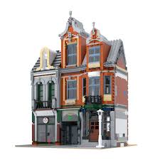 Octan Office 10264 Corner Garage Lego Modular Automotive Shops Modular Building