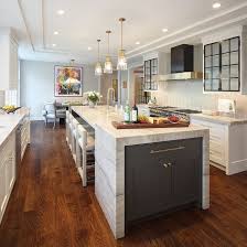 Kitchen Black Glass Cabinet Waterfall Counter Home Renovation Kitchen Cabinet Styles Kitchen Renovation