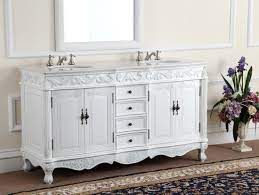 This bathroom vanities sinks faucets and white finish over solid wood construction in an antique white vanity cabinetry at. Adelina 64 Inch Antique White Double Bathroom Vanity Fully Assembled White Marble Counter Top