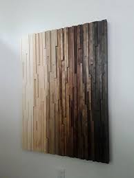 This Gradient Wood Wall Art Is Rustic And Rich With Shades Of Brown That Fade From Light To Dark It Wou Rustic Wood Wall Art Wood Wall Art Diy Rustic Wall