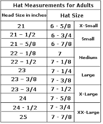 70 Problem Solving Large Hat Size Chart