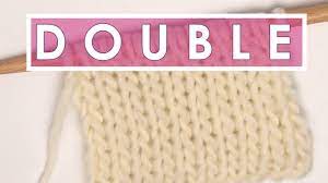 The double knitting technique (not to be confused with the yarn weight) is a method of producing a double thick fabric. Double Stockinette Stitch Double Sided Knitting Pattern Youtube