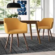 The orion mustard dining chair is versatile enough to fit interiors of almost any style. Modern Contemporary Chair With Brass Legs Allmodern