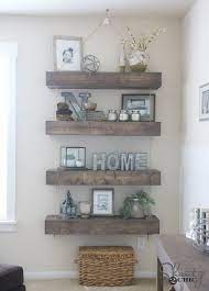 Diy Floating Shelves With Rope And Pulley Free Plans Diy Living Room Decor Floating Shelves Diy Home Decor