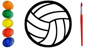 Glitter Volleyball With Coloring And Drawing Learn Colors For Kids Learning Colors Coloring For Kids Cherry Drawing