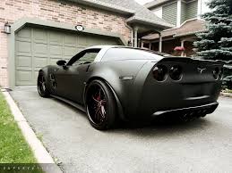 Zr6x With 2 Tone Wrap Matte Black Titanium Black Corvette Corvette Sports Car