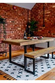 Table Salle A Manger Extensible Style Industriel Bois Et Metal Table A Manger Extensible Table Repas Table Salle A Manger