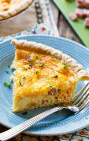 Easy Ham And Cheese Quiche Spicy Southern Kitchen Recipe Quiche Recipes Easy Quiche Recipes Leftover Ham Recipes