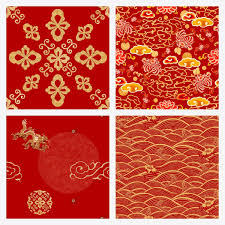 Download Premium Vector Of Gold Red Chinese Art Vector Decorative Ornament Chinese Patterns Chinese Art Illustration