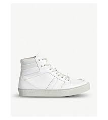 Allsaints Tilt High Top Leather Sneakers Allsaints Shoes Leather Sneakers Sneakers Sneakers White