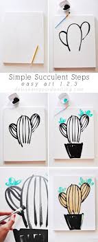 Easy pictures to draw and paint. Tips To Draw And Paint Easy And Simple Succulent Artwork