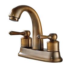Spout reach measures 3.7 inches with a spout 4.75 inches high and faucet 9.2 inches high. Votamuta Modern Retro Style 4 Inch Centerset Bathroom Basin Faucet Widespread Dual Holes Mix Antique Brass Bathroom Faucet Bathroom Faucets Bathroom Mixer Taps