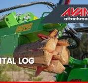Avant attachments: Horizontal log splitter