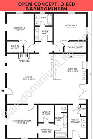 Room sizes* master bedroom 13'9″. 9 Open Concept Barndominium Floor Plans Barndominium Floor Plans Barn Homes Floor Plans Metal House Plans