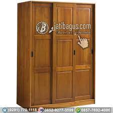 Terjual!!lemari bekas 80 x 80 , cod di rumah: 9 Jual Lemari Pakaian 3 Pintu Minimalis Kayu Jati Solid