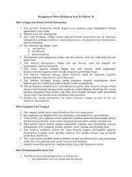 2) pembuatan anggaran dasar dan anggaran rumah tangga osis atau organisasi ekstrakurikuler yang diikuti. Materi Seni Tari 2017 X