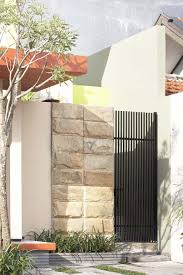 Warna cat pagar, gambar pagar minimalis, model pagar, kombinasi pagar, inspirasi pagar minimalis. 17 Model Pagar Rumah Batu Alam Minimalis Terbaik Ndikhome Com Desain Denah Rumah Interior Dan Exterior