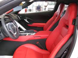 Adrenaline Red Leather Interior With Heated And Cooled Bucket Seats Chevrolet Corvette Stingray Corvette Stingray Chevrolet Corvette