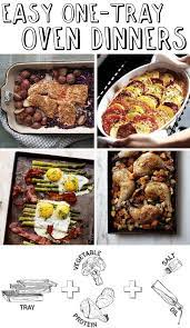 30 Easy One Tray Oven Dinners Recipes Food Cooking