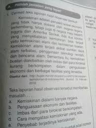 Laporan hasil observasi bisa berupa ketidakefektifan kalimat dapat membuat pesan yang disampaikan pembicara atau penulis tidak. Teks Laporan Hasil Observasi Tersebut Membahas Masalah Brainly Co Id