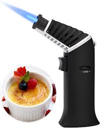 What you want is a very simple, inexpensive propane welding torch like this one from home depot—powerful, not a little spitter with a tiny cartridge of propane. Amazon Com Topkay Butane Torch Kitchen Blow Torch Cooking Torch Lighter Refillable Culinary Creme Brulee To Cooking Torch Creme Brulee Torch Culinary Torch