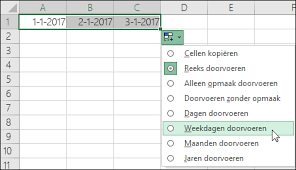 Een Lijst Met Opeenvolgende Datums Maken Office Ondersteuning
