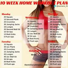 Daily Fitness On Fitness At Home Workout Plan Weekly