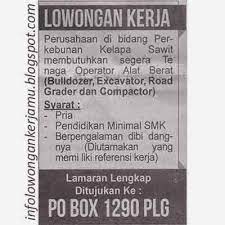 Daftar nama pabrik di kawasan millenium tigaraksa; Lowongan Kerja Operator Excavator Malaysia Lokercumacuma