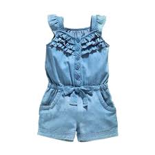 Girls Jeans Overall Girls Rompers Girls Denim Jumpsuits For Girls