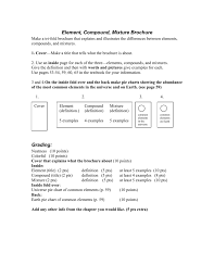 Element Compound Mixture Brochure