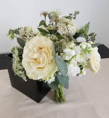 Lovely wedding bouquets available in brides, bridesmaids, flowergirls with matching buttonholes. Elegant White Bridesmaid Bouquet Flor Amor