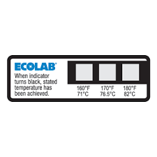 item ecolab premium 160f 170f 180f dishwasher labels