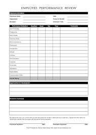 free employee performance evaluation forms - April.onthemarch.co