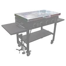 The blackstone hard cover is a must to protect the griddle from the elements. Blackstone Grill Griddle Cover 28 36 Diamond Plated Aluminum Lid Titan Great Outdoor Free Shipping