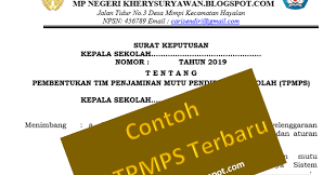 Wahyu hidayat (dirpamobvit korsabhara baharkam polri beserta anggota tim kombes pol. Sk Tim Penjaminan Mutu Pendidikan Sekolah Tpmps Terbaru Kherysuryawan Id