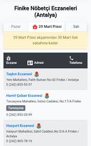 8 mayıs 2021, cumartesi antalya i̇linde nöbetçi eczaneler. Nobetci Eczane Antalya Kumluca